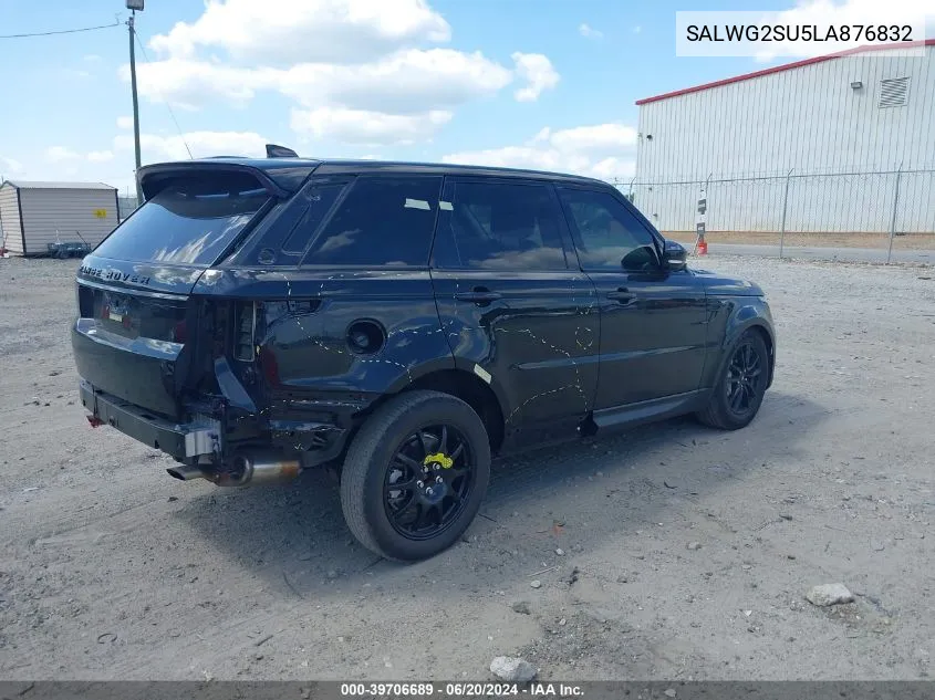 2020 Land Rover Range Rover Sport Se Mhev VIN: SALWG2SU5LA876832 Lot: 39706689