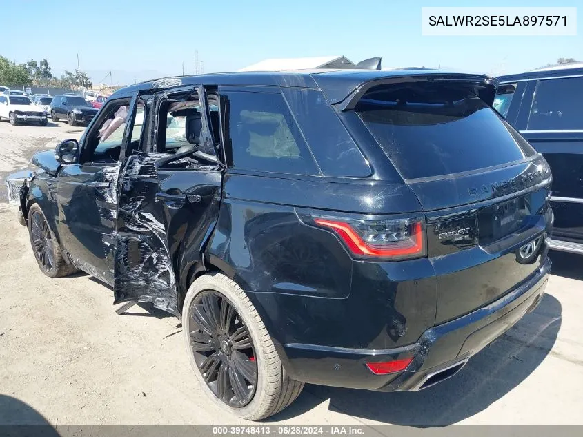 2020 Land Rover Range Rover Sport Hse Dynamic VIN: SALWR2SE5LA897571 Lot: 39748413