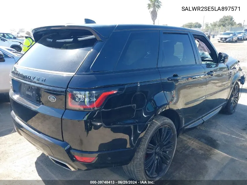 2020 Land Rover Range Rover Sport Hse Dynamic VIN: SALWR2SE5LA897571 Lot: 39748413