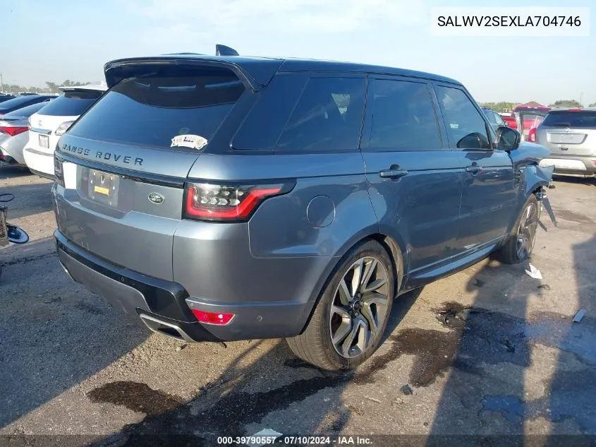 2020 Land Rover Range Rover Sport Autobiography VIN: SALWV2SEXLA704746 Lot: 39790557