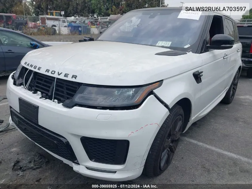 2020 Land Rover Range Rover Sport Hst Mhev VIN: SALWS2RU6LA703597 Lot: 39855925