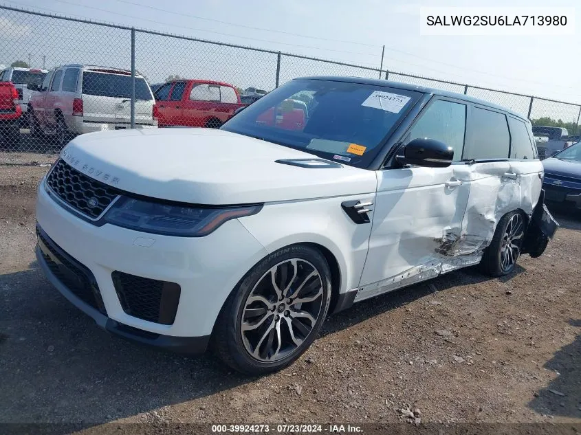 SALWG2SU6LA713980 2020 Land Rover Range Rover Sport Se