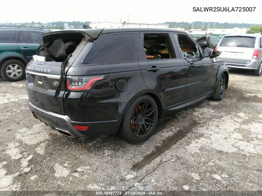 SALWR2SU6LA725007 2020 Land Rover Range Rover Sport Hse Mhev