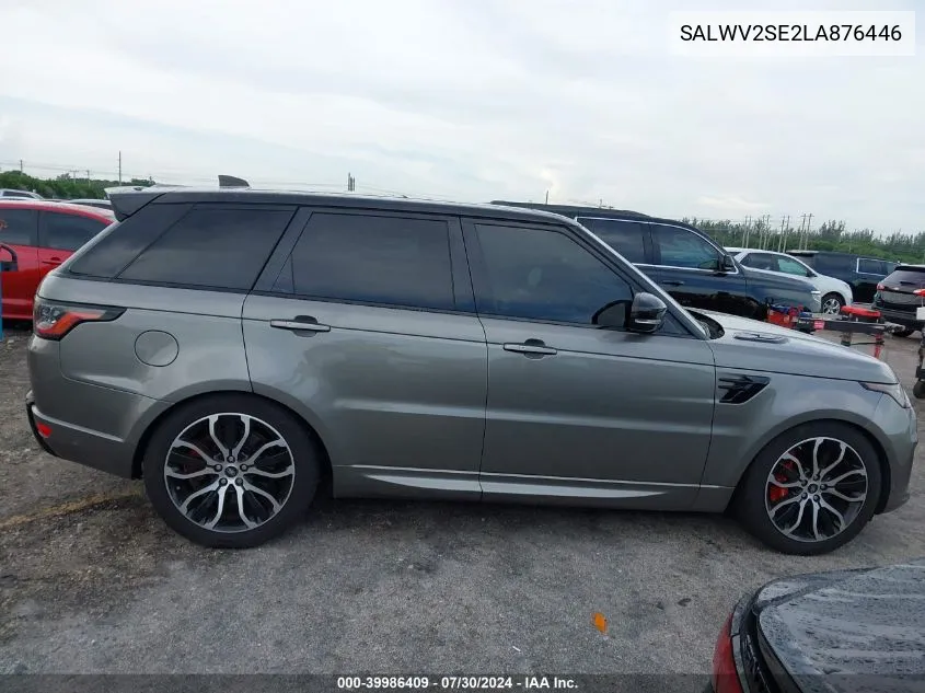 2020 Land Rover Range Rover Sport Autobiography VIN: SALWV2SE2LA876446 Lot: 39986409