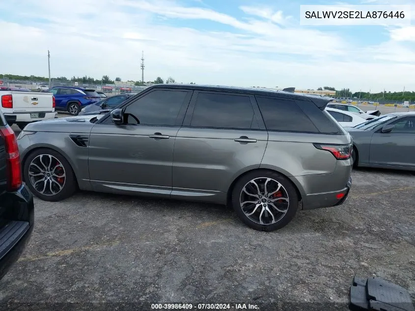 2020 Land Rover Range Rover Sport Autobiography VIN: SALWV2SE2LA876446 Lot: 39986409