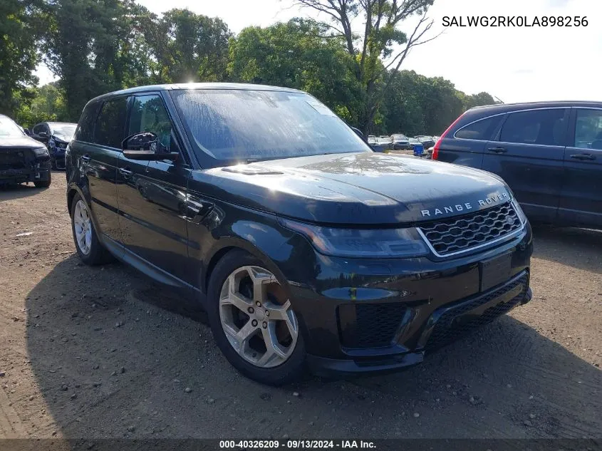 2020 Land Rover Range Rover Sport Se VIN: SALWG2RK0LA898256 Lot: 40326209