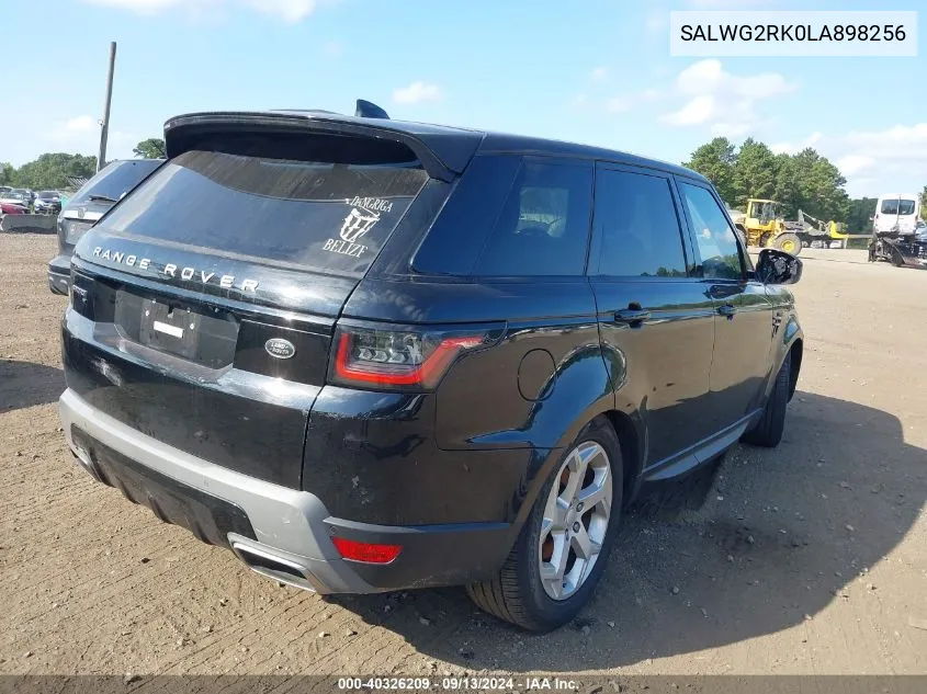 SALWG2RK0LA898256 2020 Land Rover Range Rover Sport Se