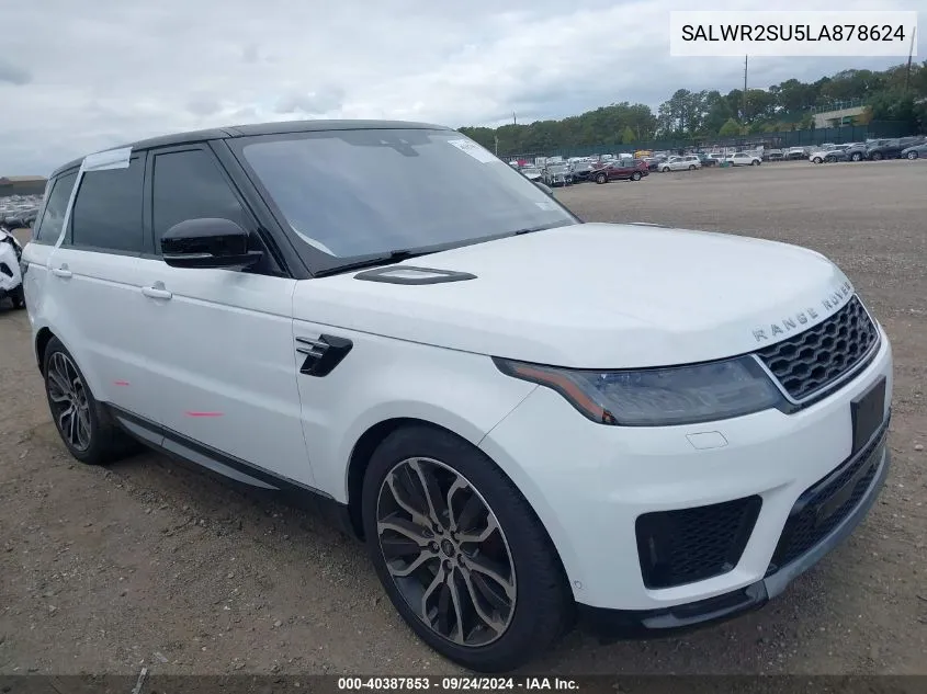 2020 Land Rover Range Rover Sport Hse Mhev VIN: SALWR2SU5LA878624 Lot: 40387853