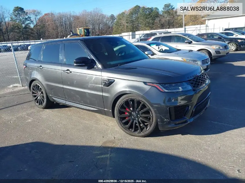 SALWS2RU6LA888038 2020 Land Rover Range Rover Sport Hst Mhev