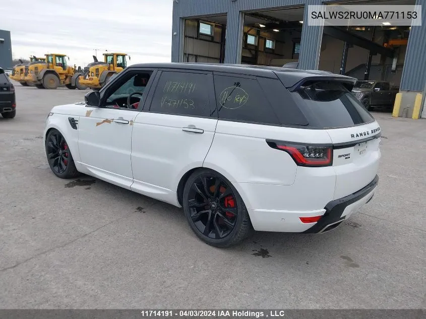 SALWS2RU0MA771153 2021 Land Rover Range Rover Sport Hst