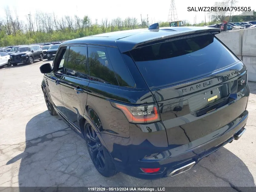 SALWZ2RE9MA795505 2021 Land Rover Range Rover Sport