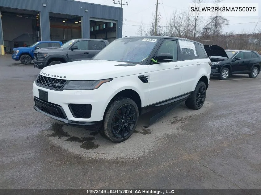 SALWR2RK8MA750075 2021 Land Rover Range Rover Sport