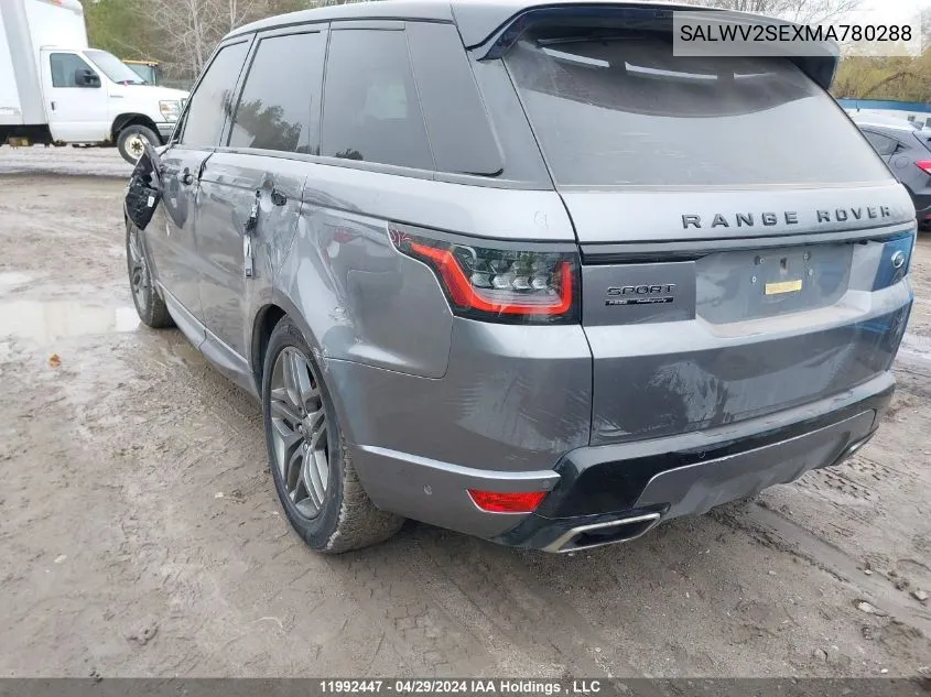 SALWV2SEXMA780288 2021 Land Rover Range Rover Sport