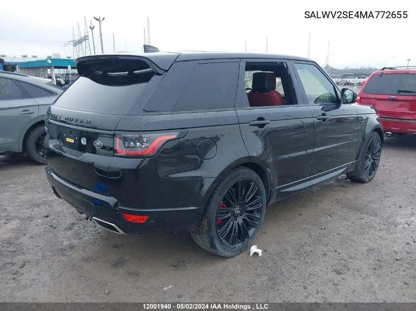 SALWV2SE4MA772655 2021 Land Rover Range Rover Sport