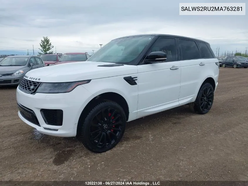 2021 Land Rover Range Rover Sport VIN: SALWS2RU2MA763281 Lot: 12022138