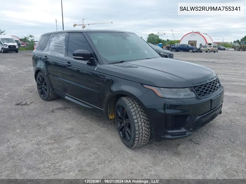 SALWS2RU9MA755341 2021 Land Rover Range Rover Sport