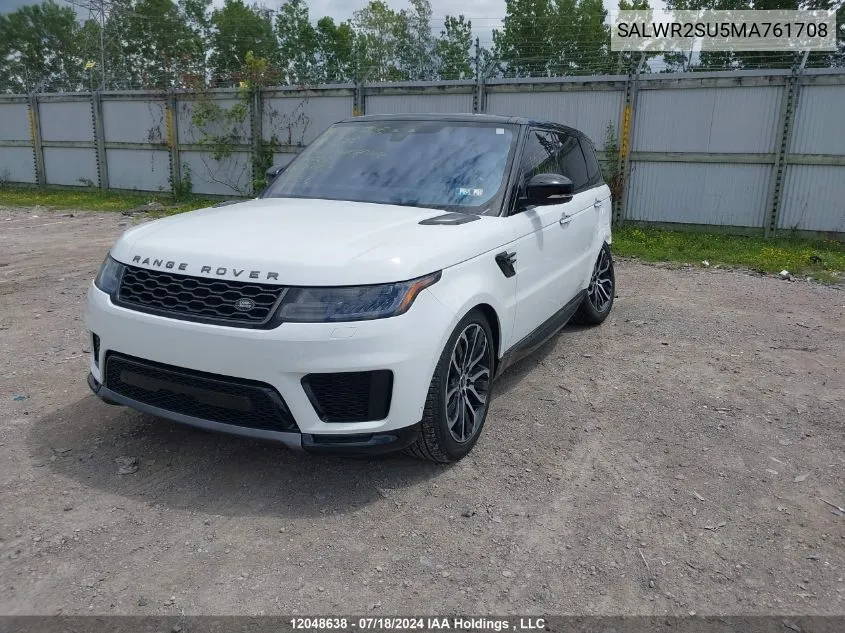 2021 Land Rover Range Rover Sport Hse Silver Edition Mhev VIN: SALWR2SU5MA761708 Lot: 12048638