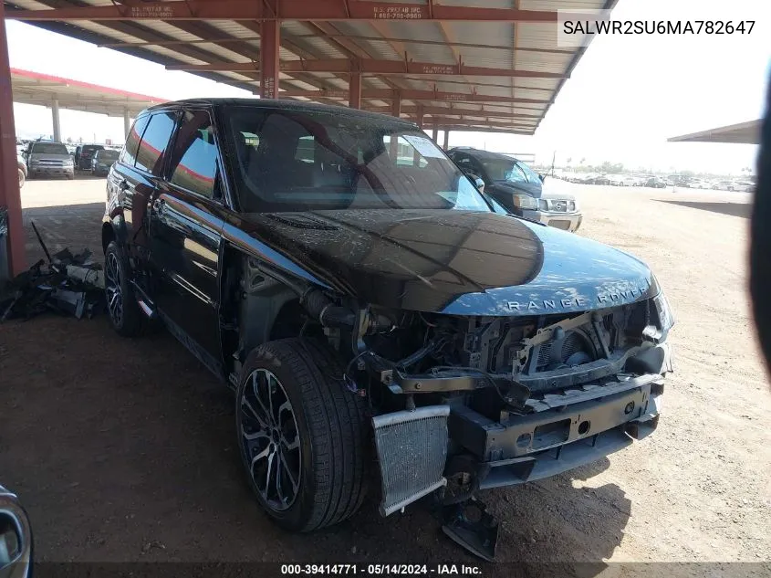 2021 Land Rover Range Rover Sport Hse Silver Edition Mhev VIN: SALWR2SU6MA782647 Lot: 39414771