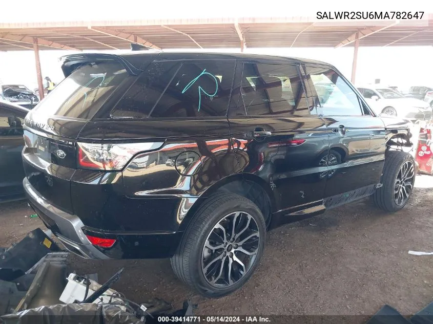 2021 Land Rover Range Rover Sport Hse Silver Edition Mhev VIN: SALWR2SU6MA782647 Lot: 39414771