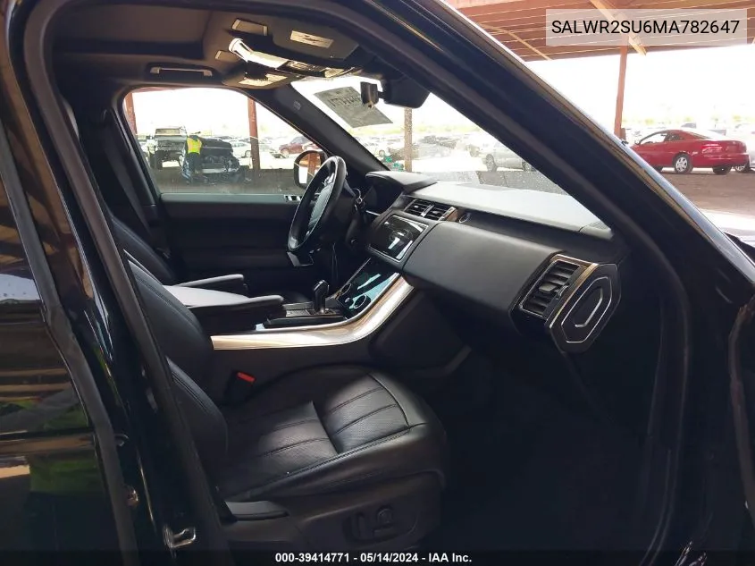 2021 Land Rover Range Rover Sport Hse Silver Edition Mhev VIN: SALWR2SU6MA782647 Lot: 39414771