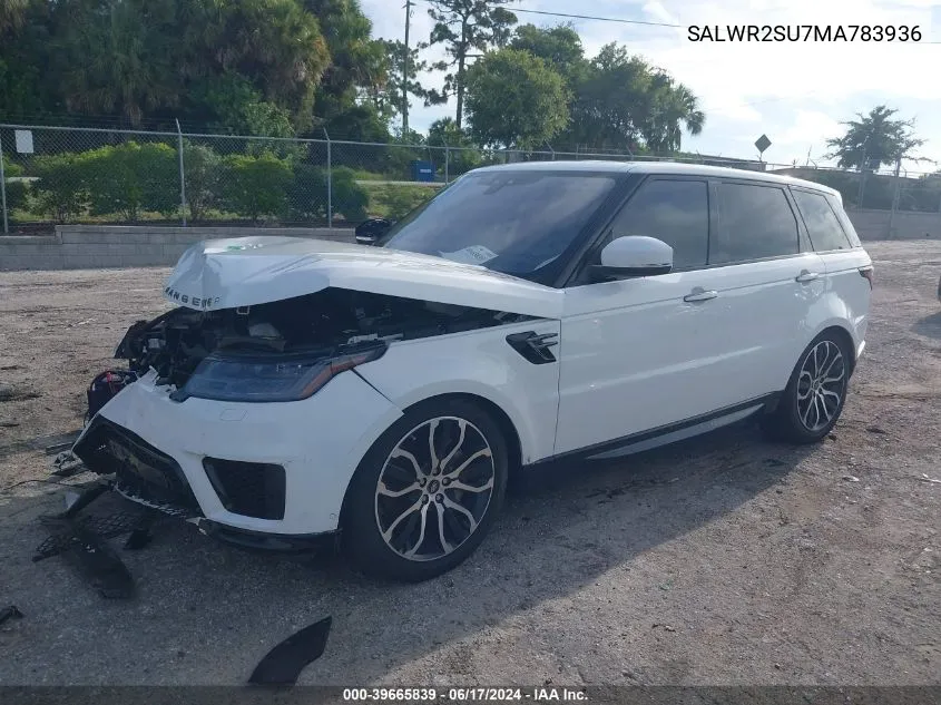 2021 Land Rover Range Rover Sport Hse Silver Edition Mhev VIN: SALWR2SU7MA783936 Lot: 39665839