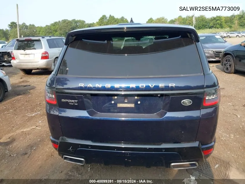 SALWR2SE5MA773009 2021 Land Rover Range Rover Sport Hse Dynamic