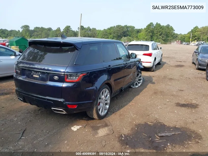 SALWR2SE5MA773009 2021 Land Rover Range Rover Sport Hse Dynamic