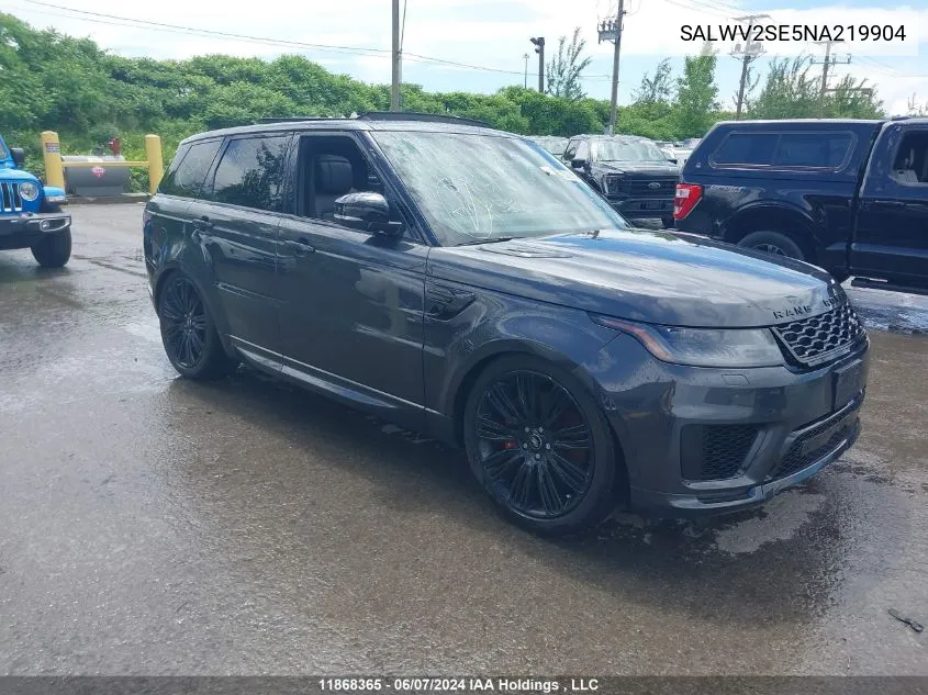 2022 Land Rover Range Rover Sport Autobiography Dynamic VIN: SALWV2SE5NA219904 Lot: 11868365