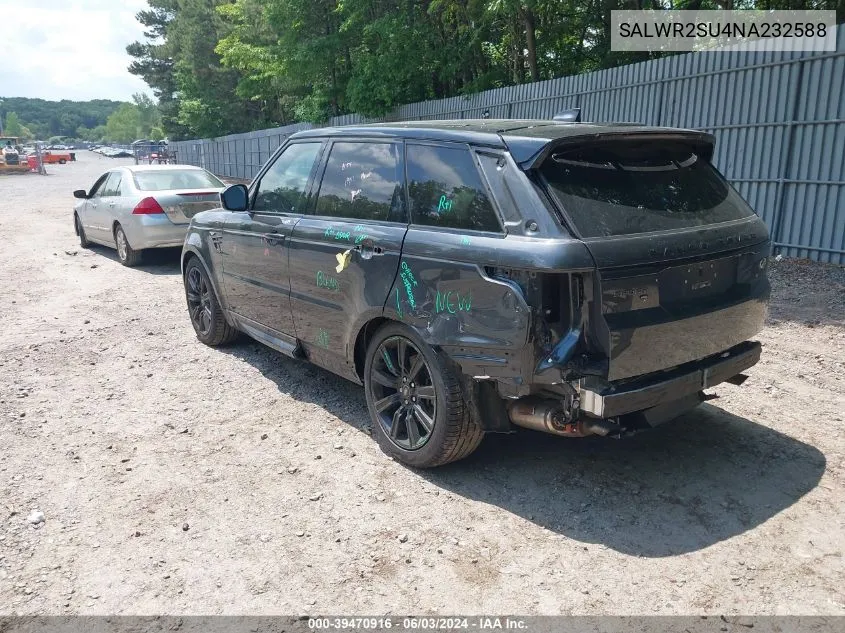 2022 Land Rover Range Rover Sport Hse Silver Edition Mhev VIN: SALWR2SU4NA232588 Lot: 39470916