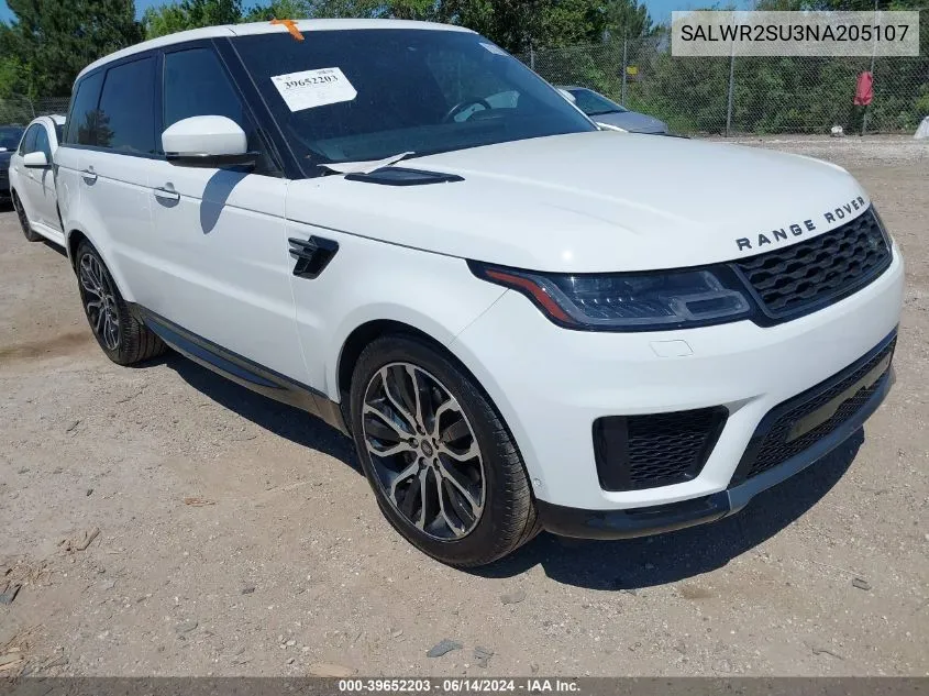 2022 Land Rover Range Rover Sport Hse Silver Edition Mhev VIN: SALWR2SU3NA205107 Lot: 39652203