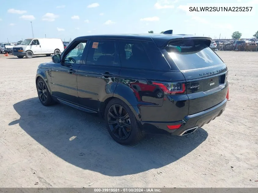 2022 Land Rover Range Rover Sport Hse Silver Edition VIN: SALWR2SU1NA225257 Lot: 39919581