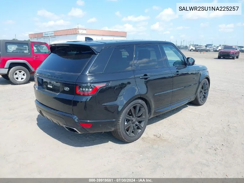 2022 Land Rover Range Rover Sport Hse Silver Edition VIN: SALWR2SU1NA225257 Lot: 39919581