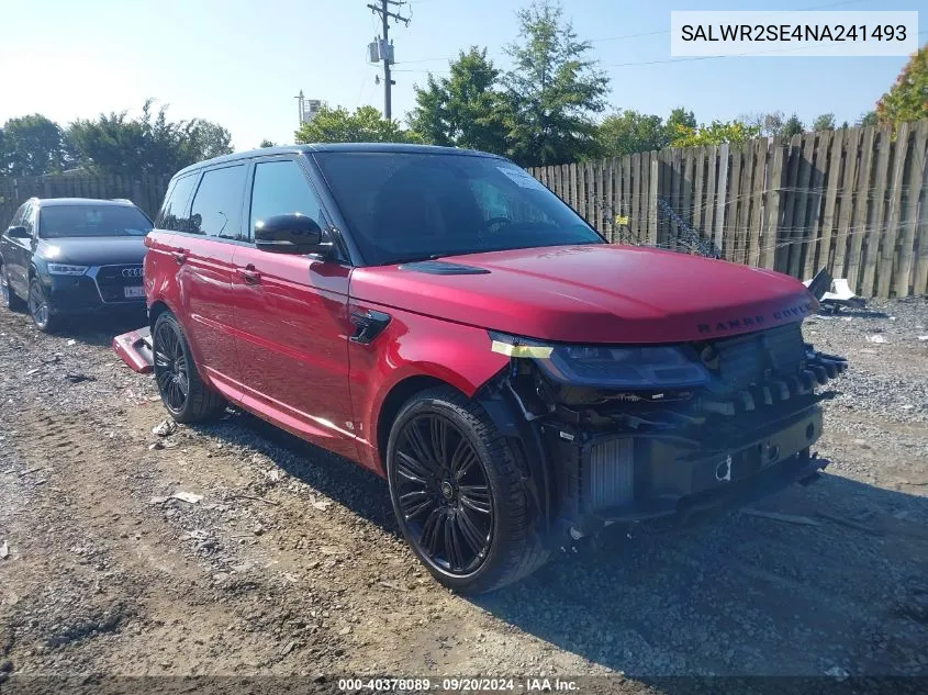 SALWR2SE4NA241493 2022 Land Rover Range Rover Sport Hse Dynamic