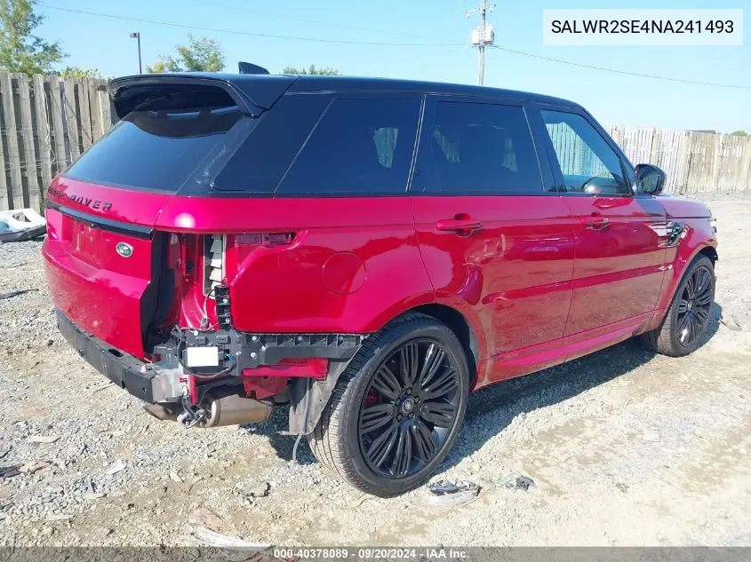 SALWR2SE4NA241493 2022 Land Rover Range Rover Sport Hse Dynamic