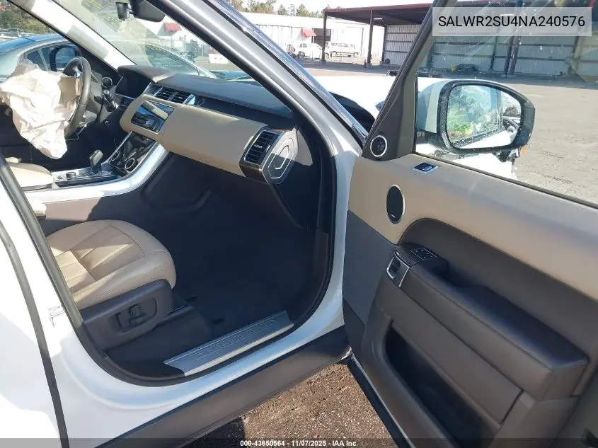 SALWR2SU4NA240576 2022 Land Rover Range Rover Sport Hse Silver Edition Mhev