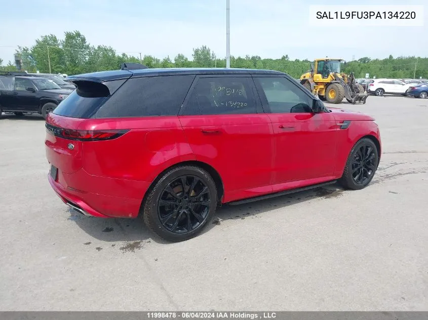 2023 Land Rover Range Rover Sport VIN: SAL1L9FU3PA134220 Lot: 11998478