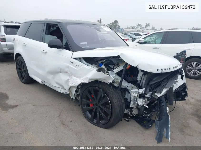 2023 Land Rover Range Rover Sport Se Dynamic VIN: SAL1L9FU3PA136470 Lot: 39544352