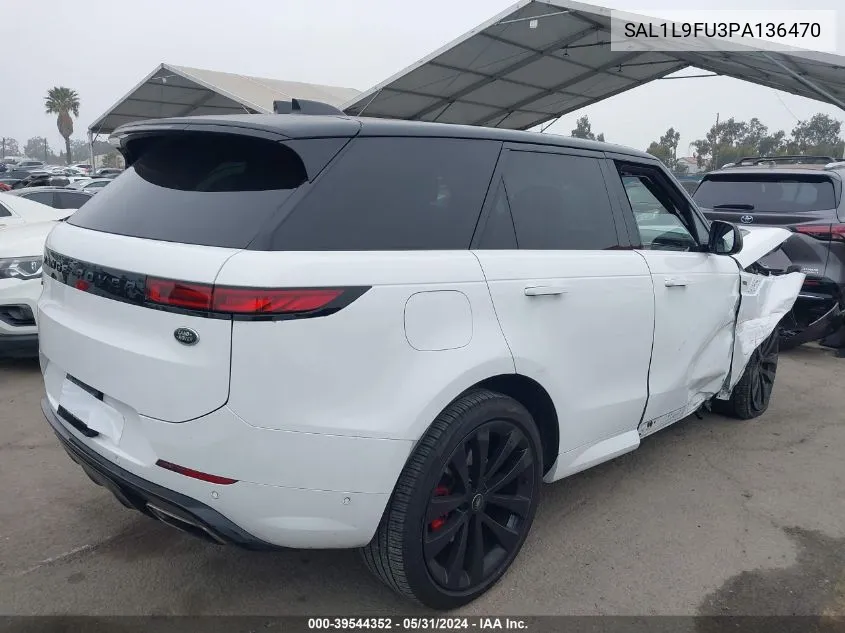 2023 Land Rover Range Rover Sport Se Dynamic VIN: SAL1L9FU3PA136470 Lot: 39544352