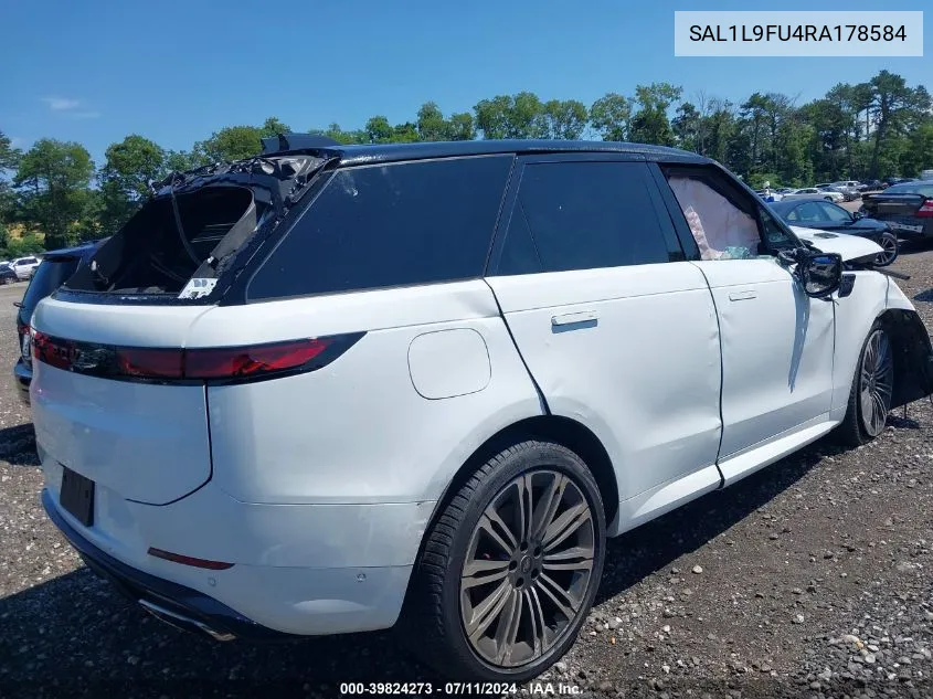 2024 Land Rover Range Rover Sport Dynamic Se VIN: SAL1L9FU4RA178584 Lot: 39824273