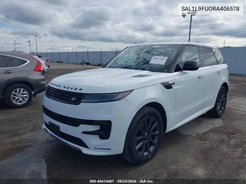 2024 Land Rover Range Rover Sport Dynamic Se VIN: SAL1L9FUORA406578 Lot: 40414467