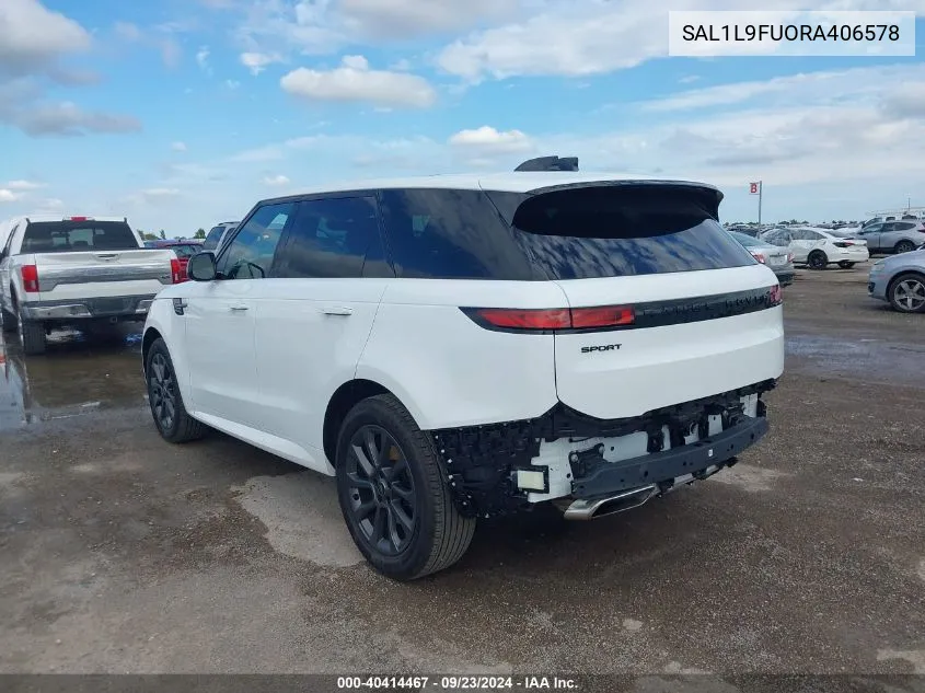 2024 Land Rover Range Rover Sport Dynamic Se VIN: SAL1L9FUORA406578 Lot: 40414467