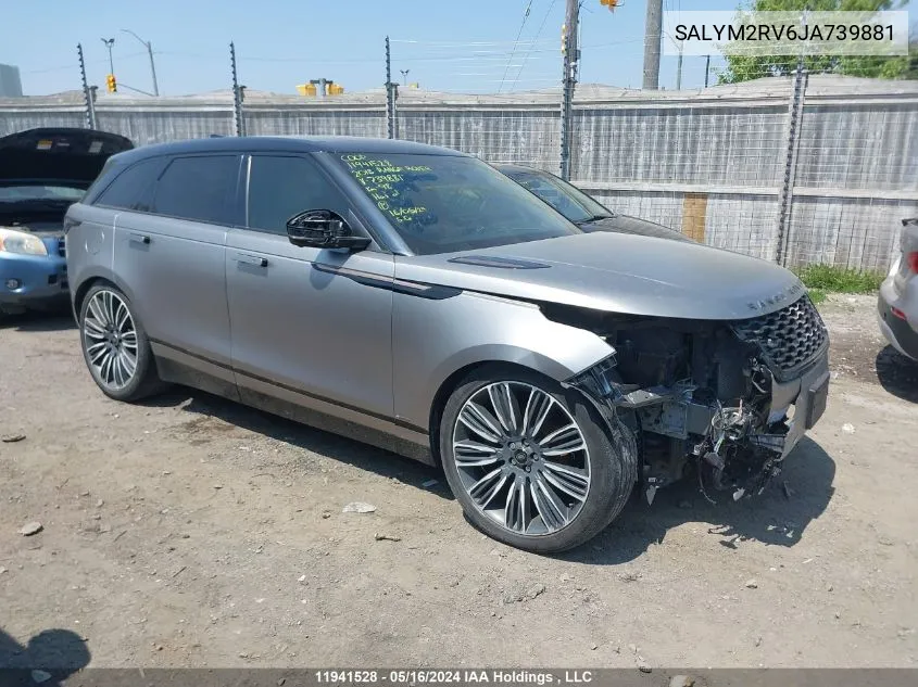 SALYM2RV6JA739881 2018 Land Rover Range Rover Velar