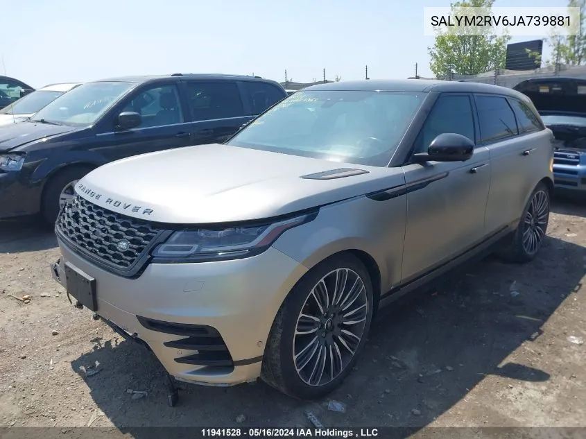 SALYM2RV6JA739881 2018 Land Rover Range Rover Velar