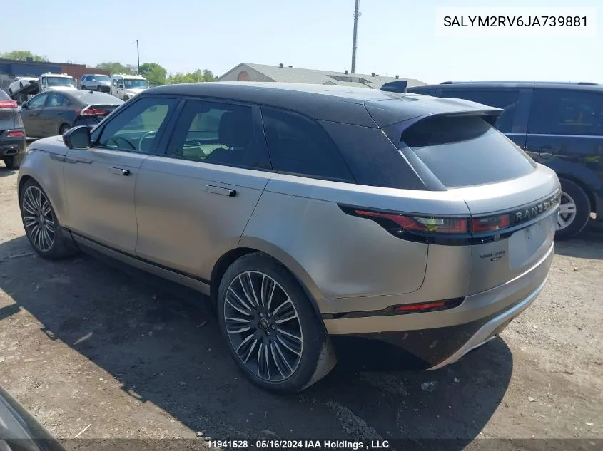 SALYM2RV6JA739881 2018 Land Rover Range Rover Velar