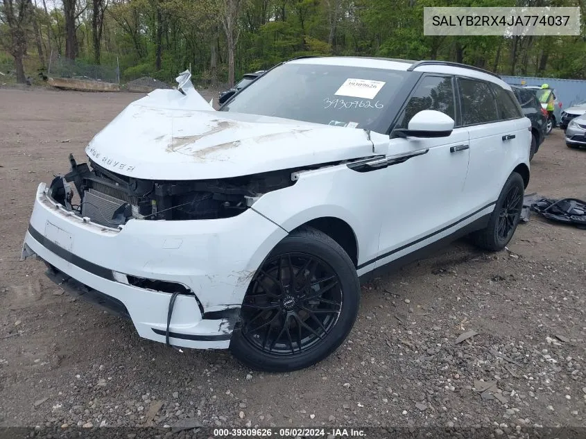 SALYB2RX4JA774037 2018 Land Rover Range Rover Velar P250 S