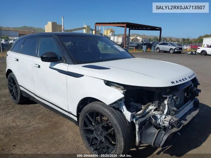 SALYL2RX0JA713507 2018 Land Rover Range Rover Velar P250 Se R-Dynamic