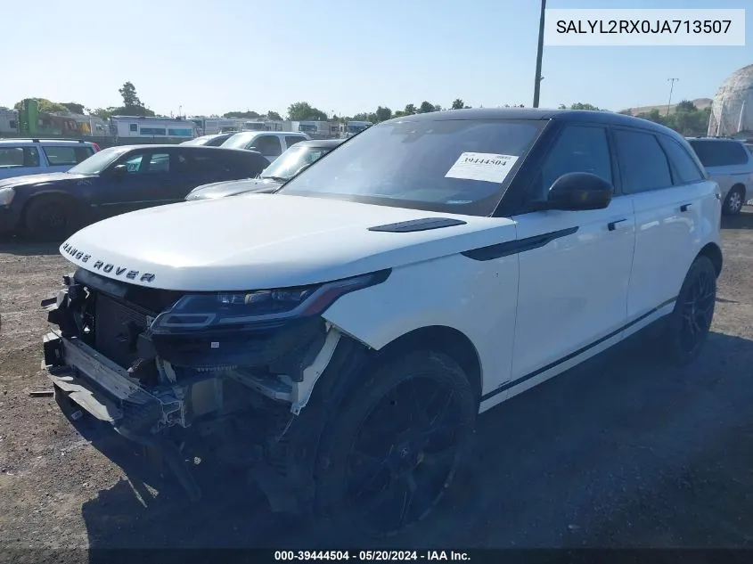 SALYL2RX0JA713507 2018 Land Rover Range Rover Velar P250 Se R-Dynamic