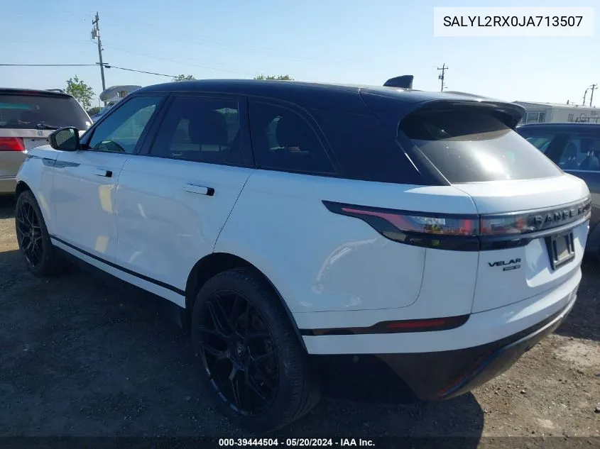 2018 Land Rover Range Rover Velar P250 Se R-Dynamic VIN: SALYL2RX0JA713507 Lot: 39444504