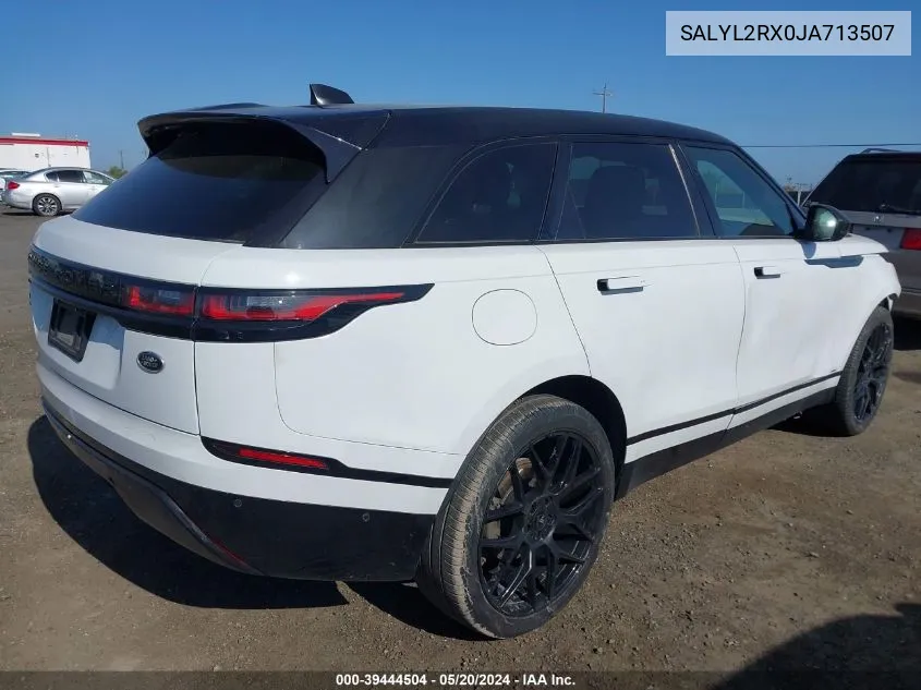 2018 Land Rover Range Rover Velar P250 Se R-Dynamic VIN: SALYL2RX0JA713507 Lot: 39444504