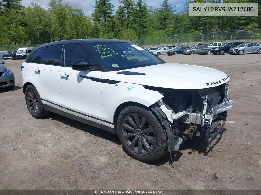 SALYL2RV9JA712600 2018 Land Rover Range Rover Velar P380 Se R-Dynamic